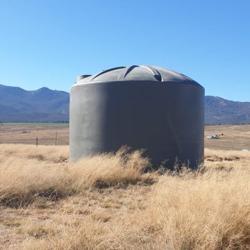 Rainwater Tanks for water conservation are a great tool on rural properties like this one
